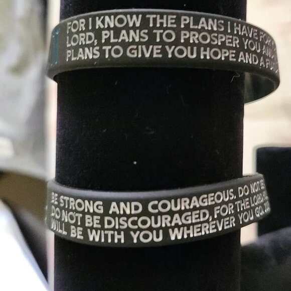 Christian Wristband Inspirational Scripture Bracelets For Men And Women - Picture 3 of 4